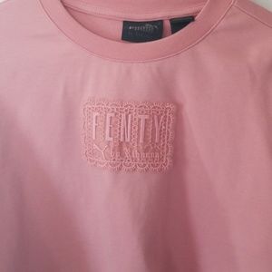 Fenty Pink Cropped Sweatshirt